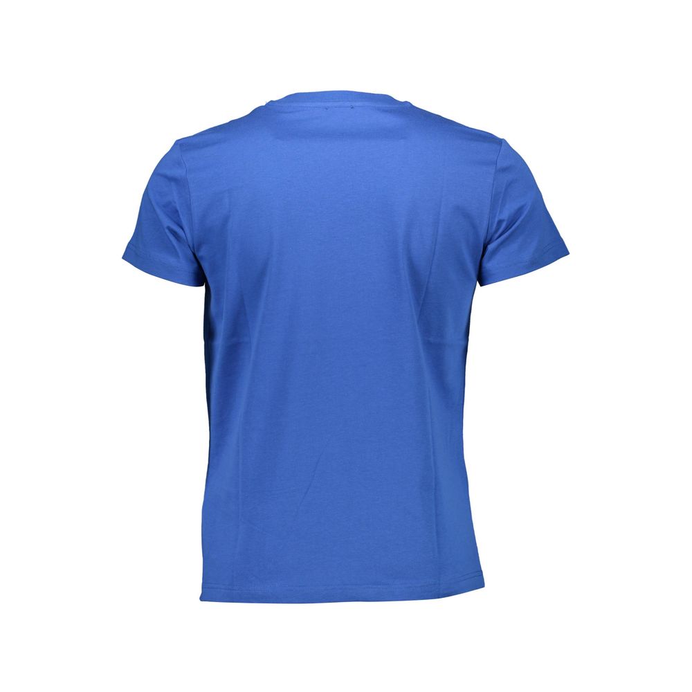 Blue Cotton Men T-Shirt - ventzia
