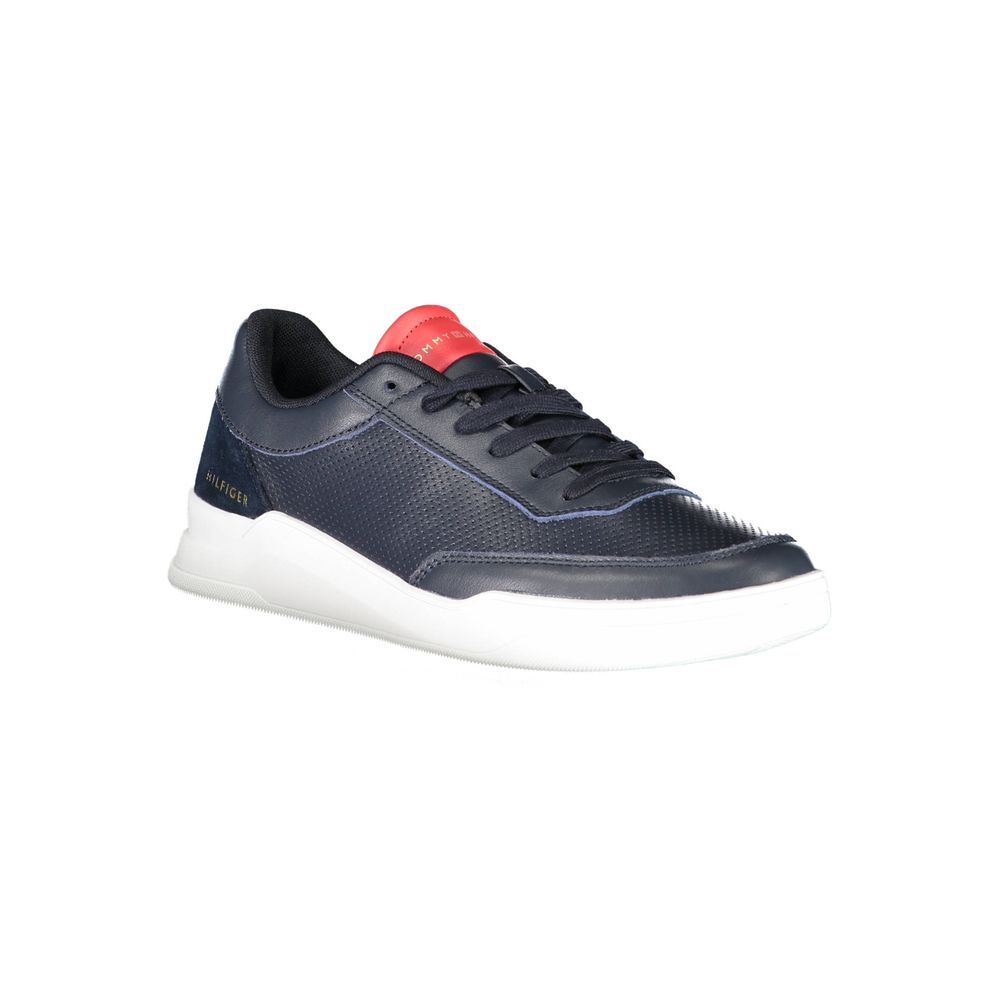 Blue Leather Men Sneaker - ventzia