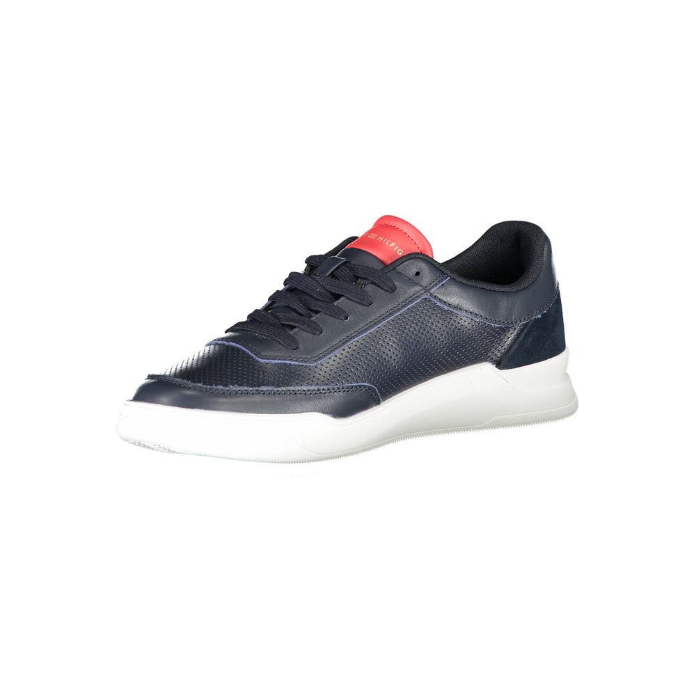 Blue Leather Men Sneaker - ventzia