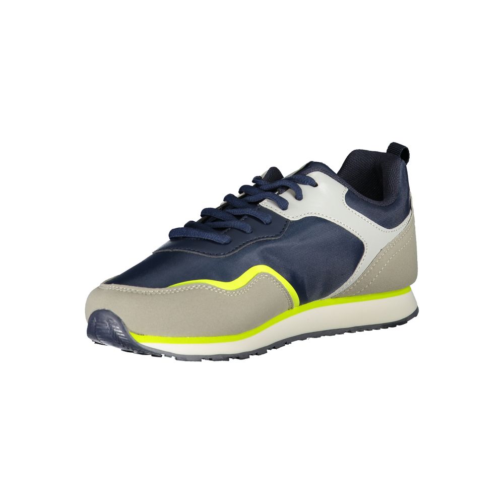 Blue Polyester Sneaker - ventzia