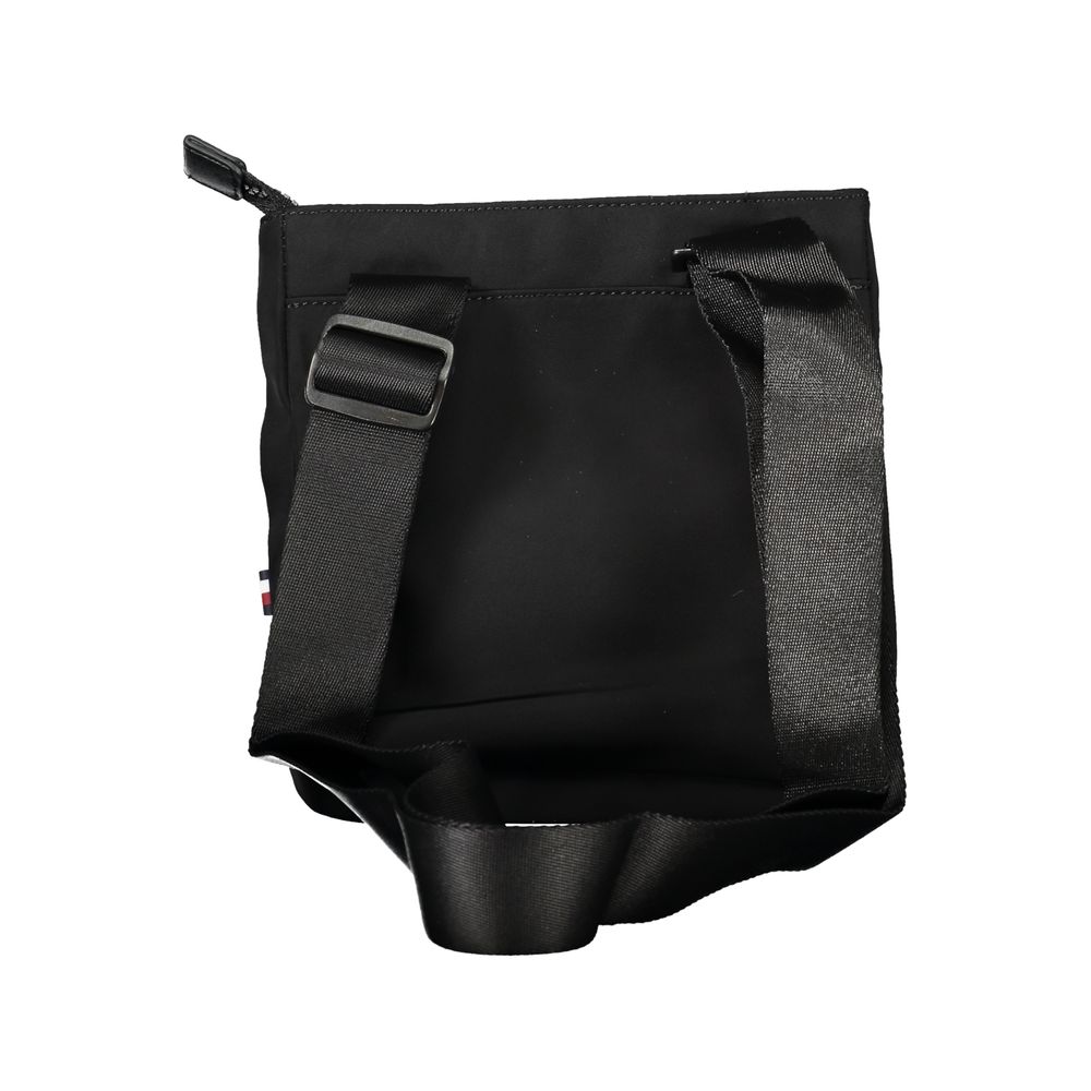 Black Polyester Men Shoulder Bag - ventzia