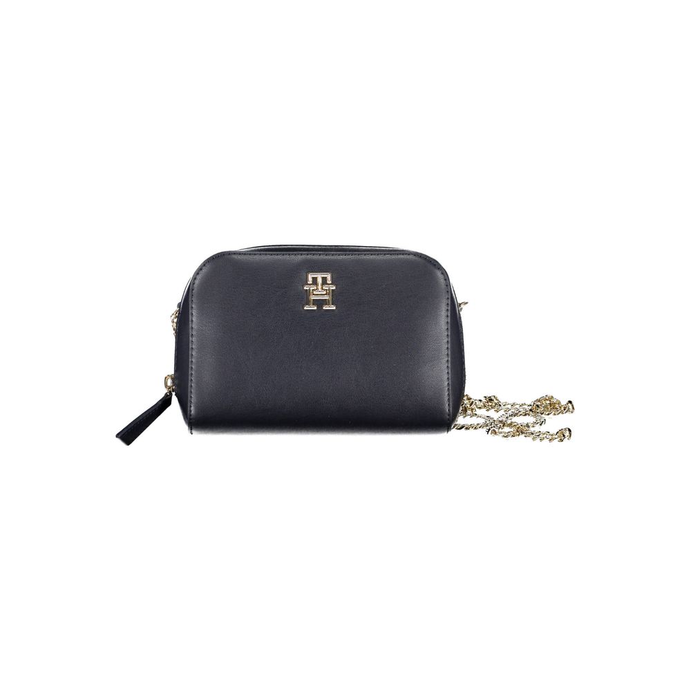 Blue Polyurethane Women Bag - ventzia