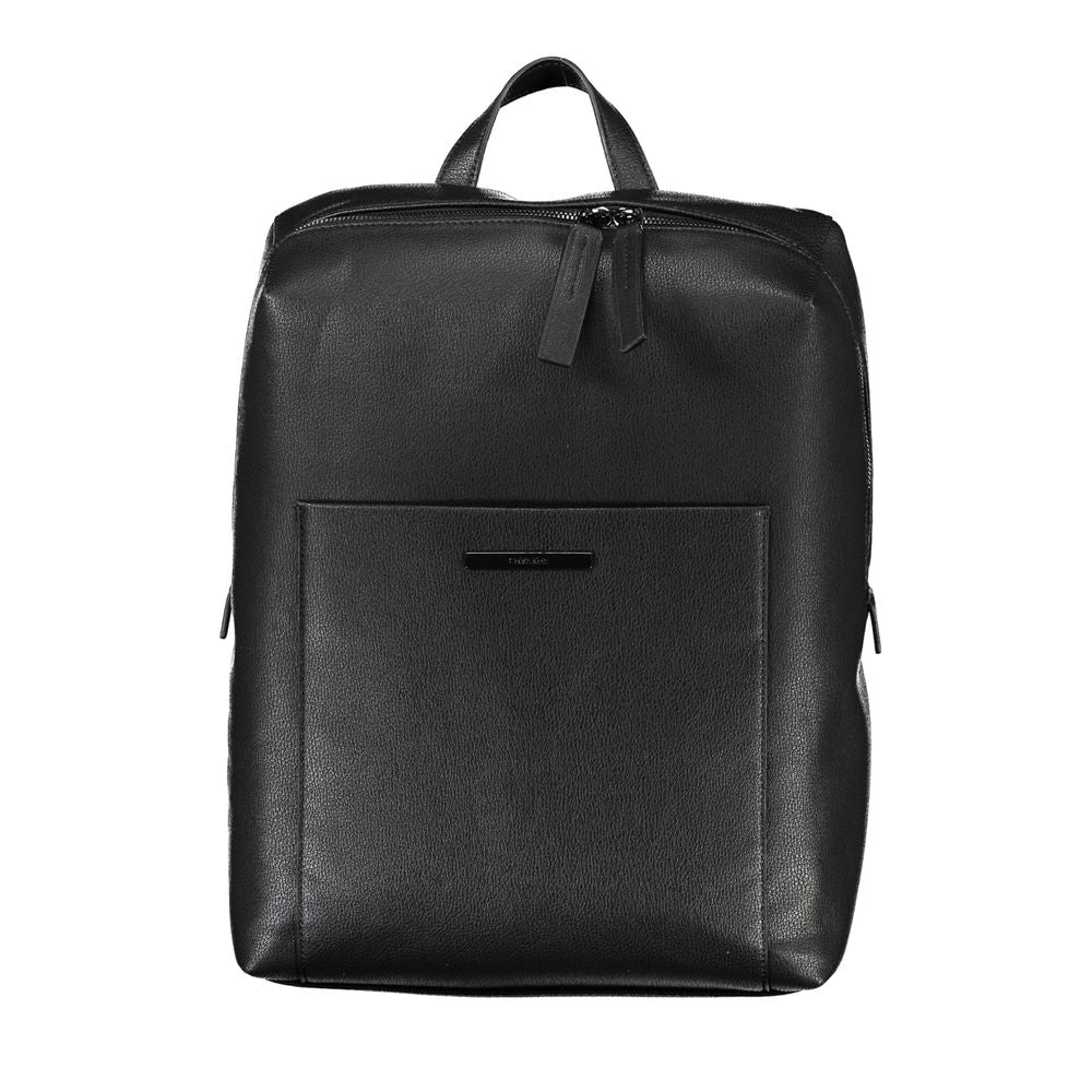 Nero Polyester Men Backpack - ventzia
