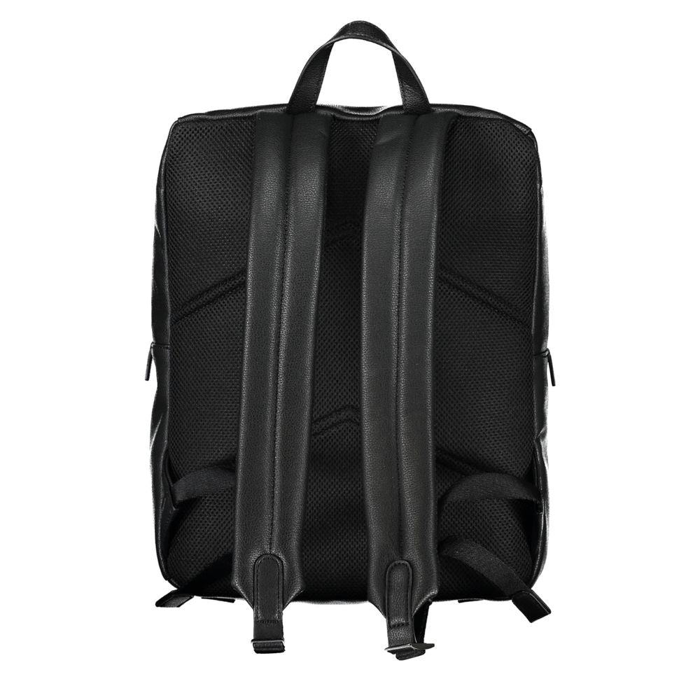 Nero Polyester Men Backpack - ventzia