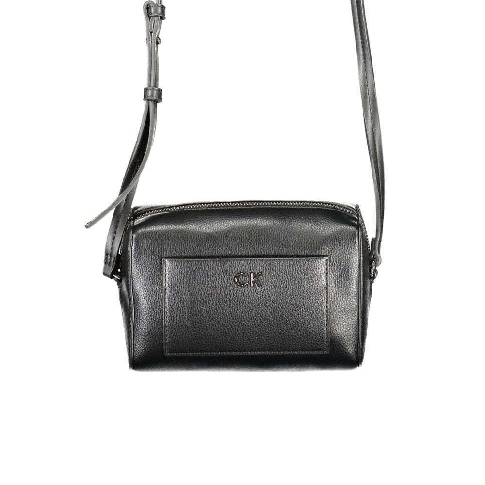 Black Polyester Women Shoulder Bag - ventzia