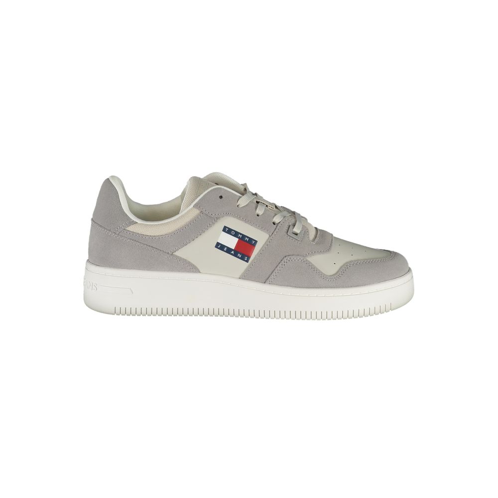 Grigio Pelle Men Sneaker - ventzia