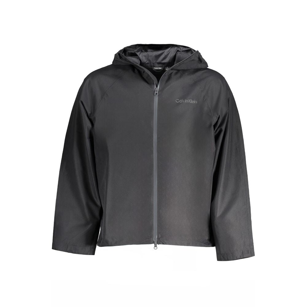 Black Polyester Men's Jacket - ventzia