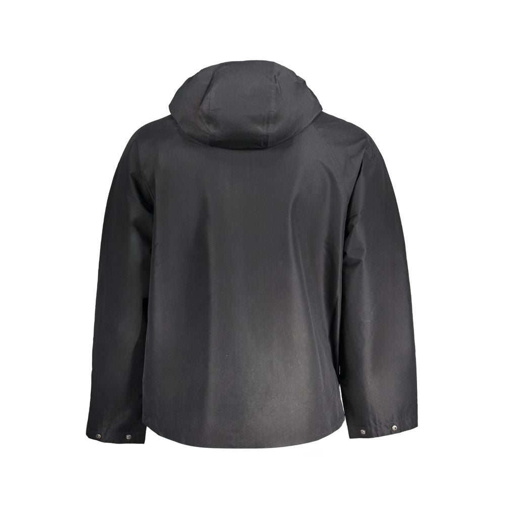 Black Polyester Men's Jacket - ventzia