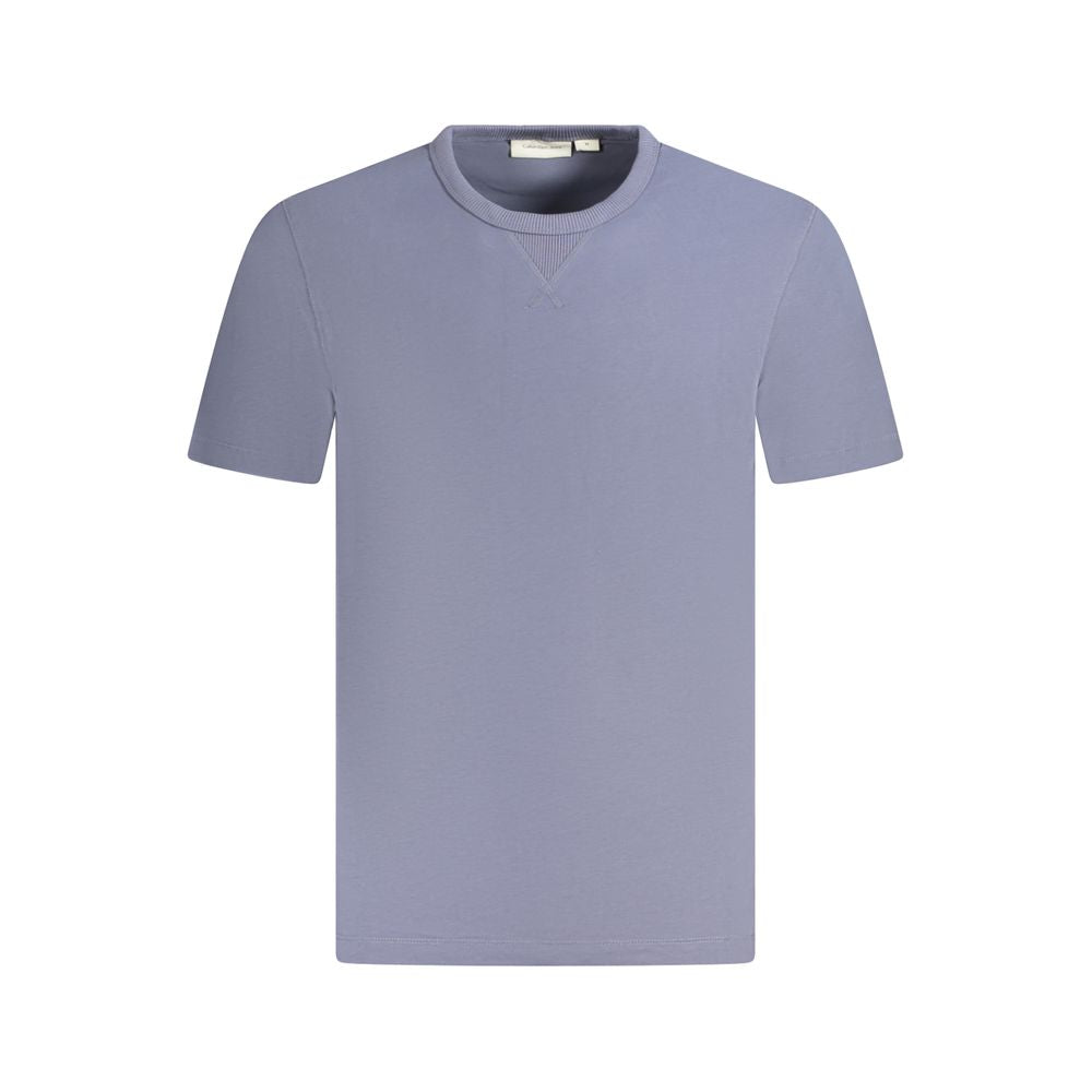 Blue Cotton Men's T-Shirt - ventzia