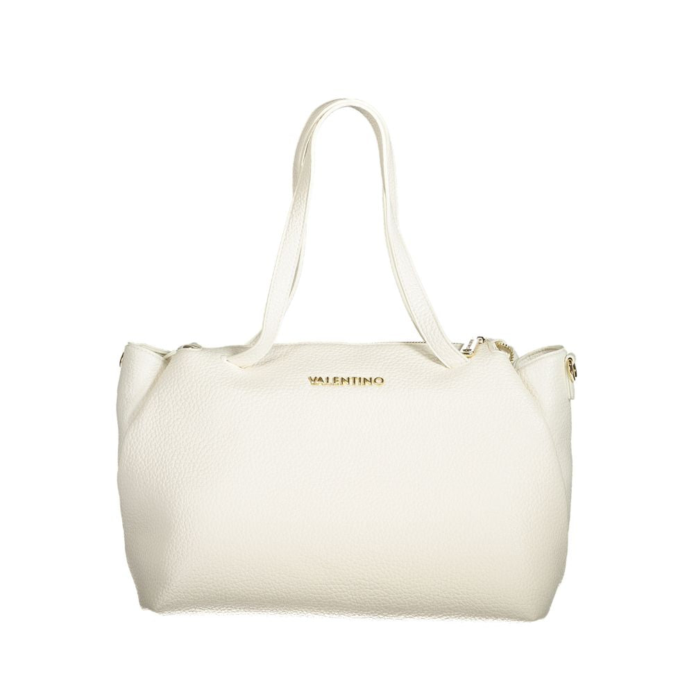 Bianco Polyurethane Woman Handbag - ventzia