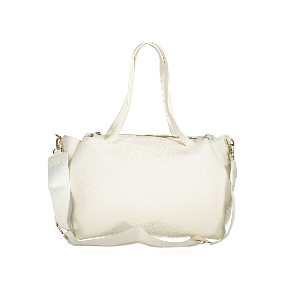 Bianco Polyurethane Woman Handbag - ventzia