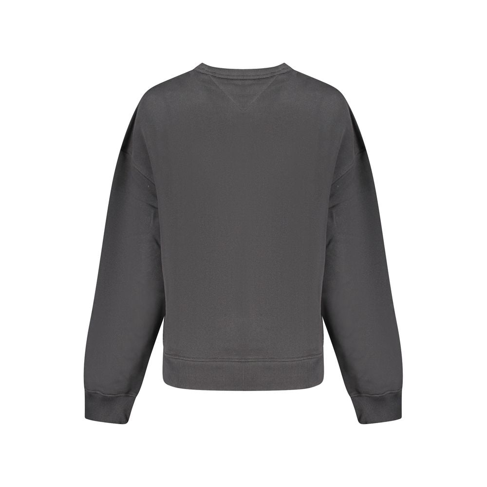 Black Cotton Women Sweatshirt - ventzia