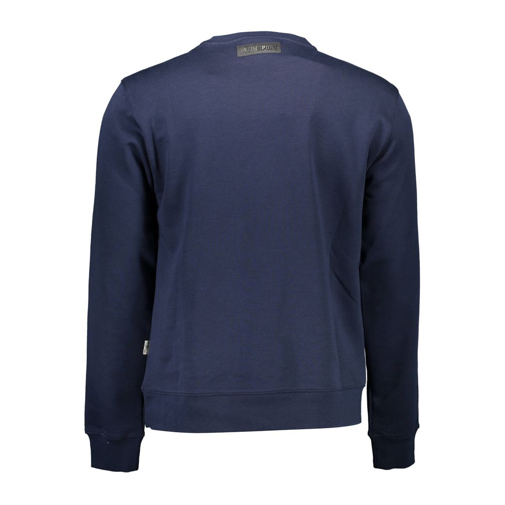Blue Cotton Men's Sweatshirt