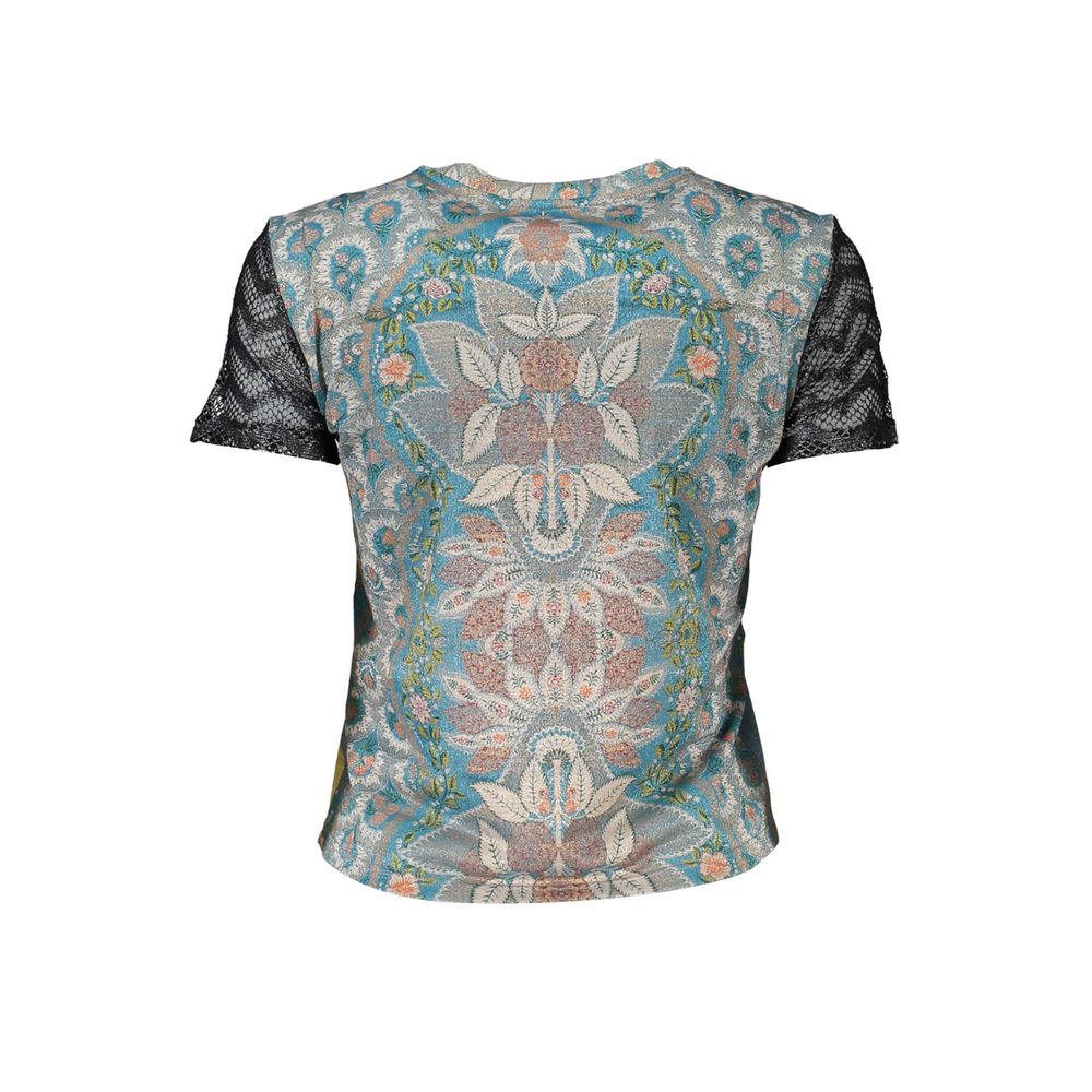 Azzurro Polyester Women T-Shirt - ventzia