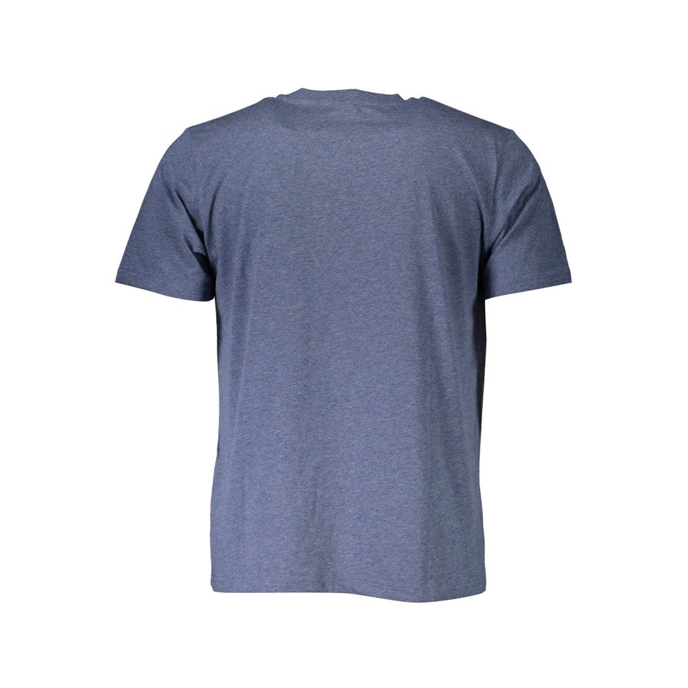 Blue Cotton Men T-Shirt - ventzia