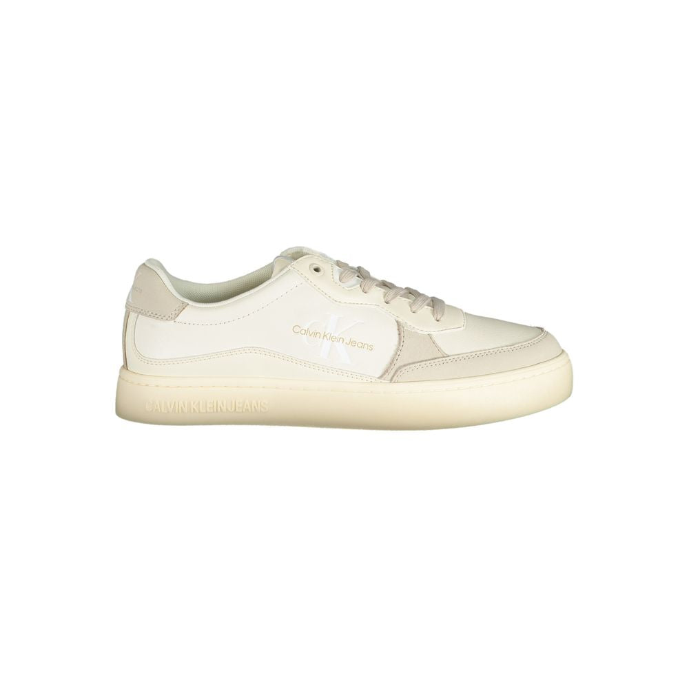 Bianco Polyurethane Men Sneaker - ventzia
