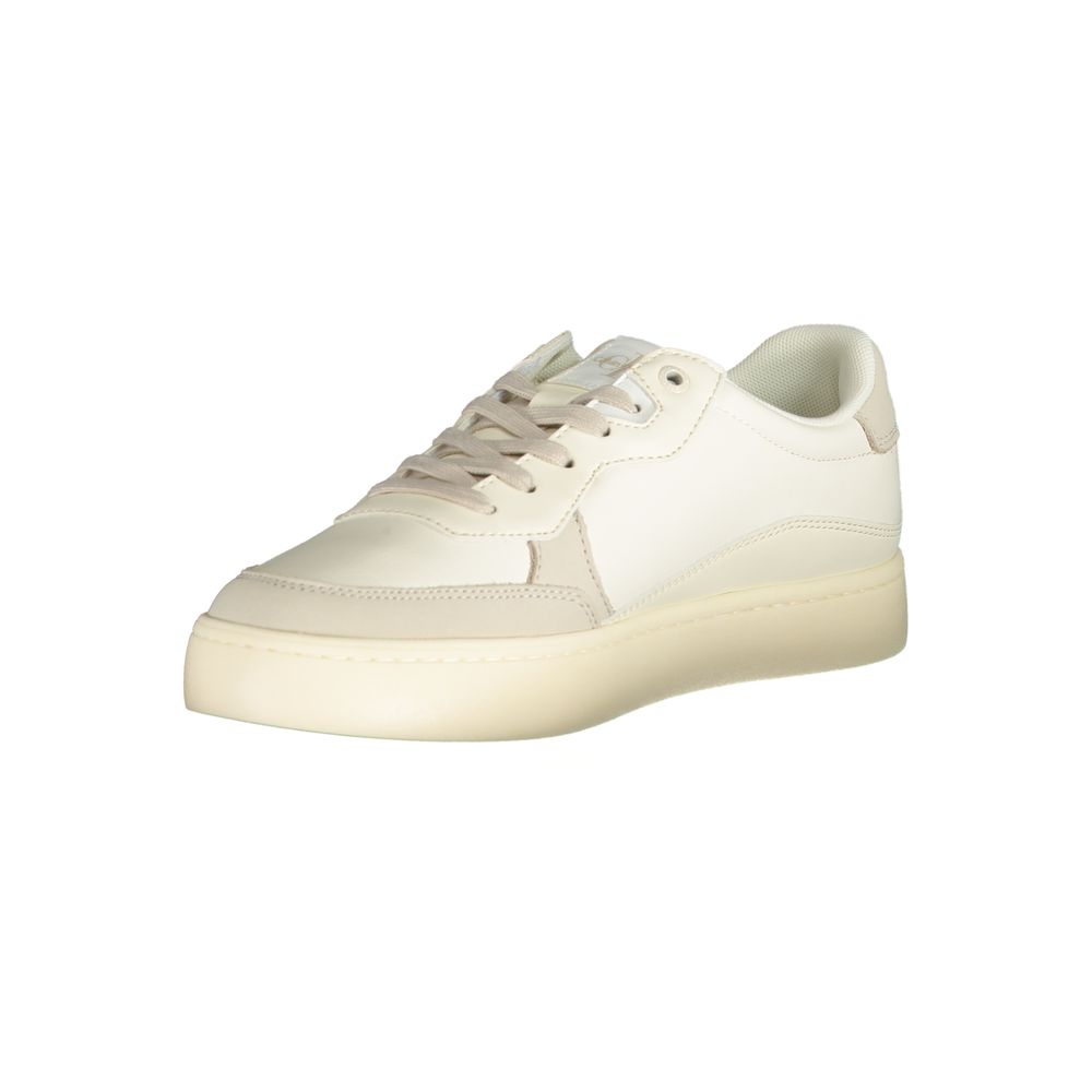 Bianco Polyurethane Men Sneaker - ventzia