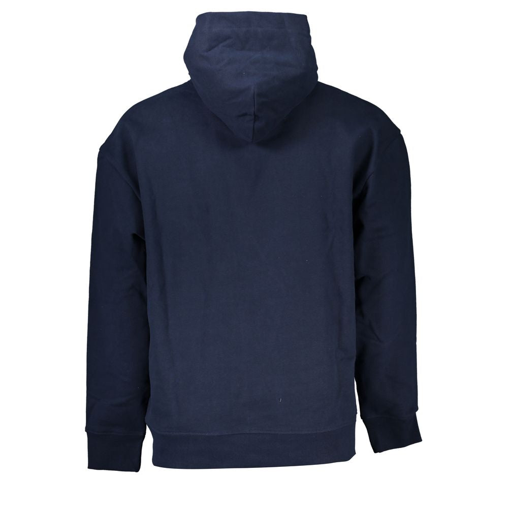 Blue Cotton Men Sweatshirt - ventzia