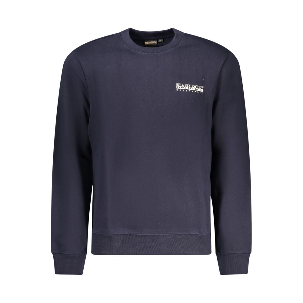 Blu Cotton Men Sweatshirt - ventzia