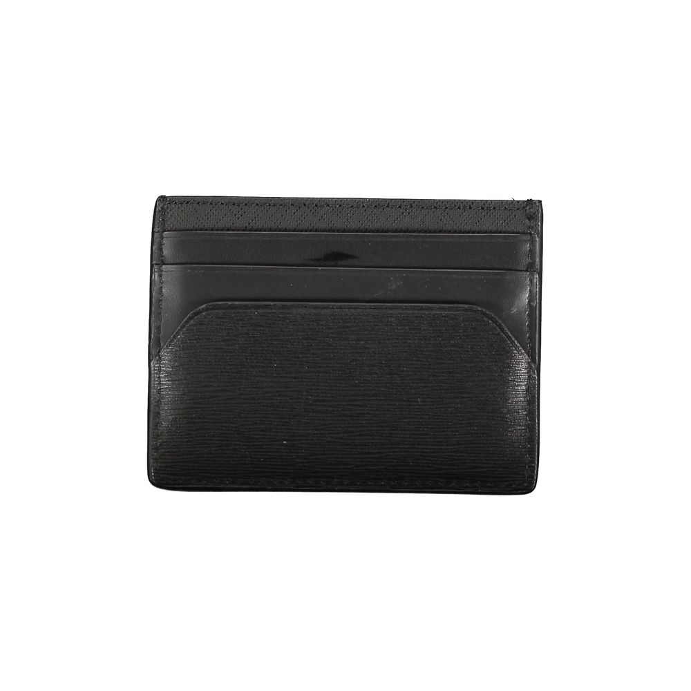 Black Leather Men Wallet - ventzia