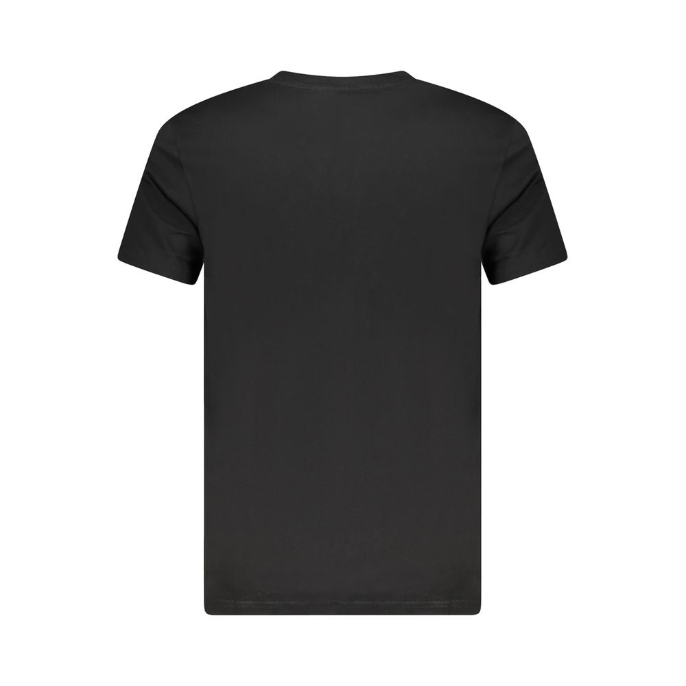 Black Cotton Men's T-Shirt - ventzia