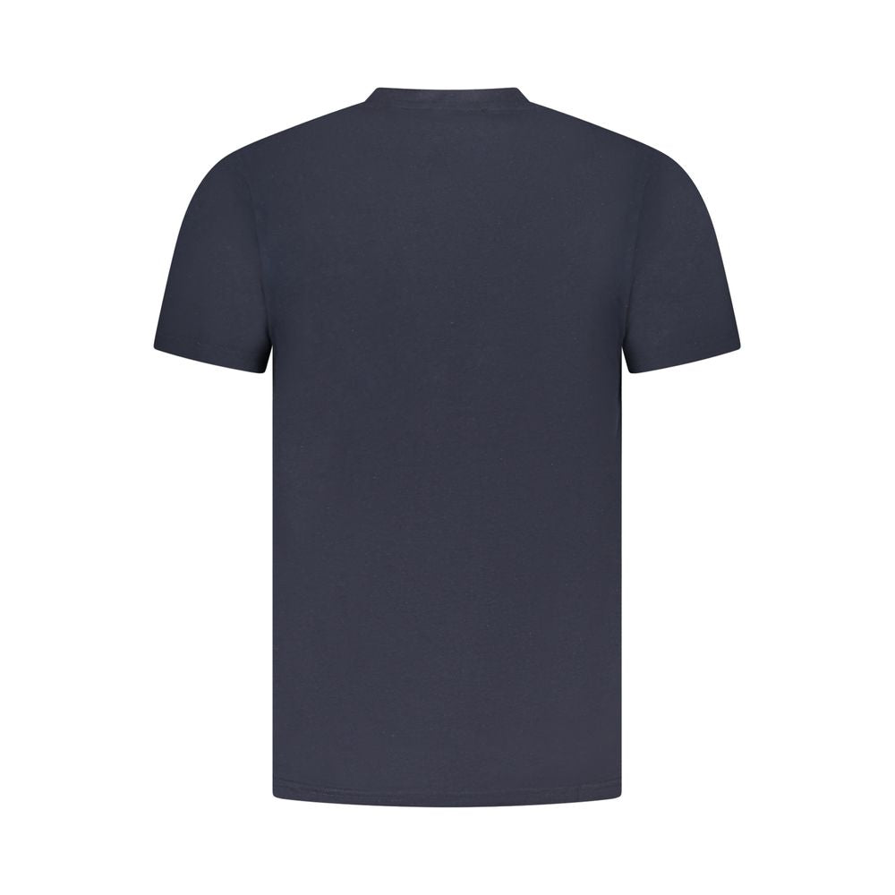 Blue Cotton Men T-Shirt - ventzia