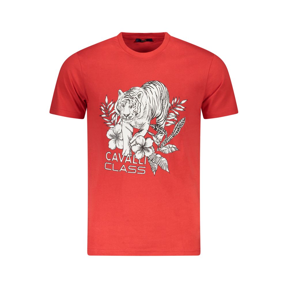 Red Cotton Men T-Shirt - ventzia