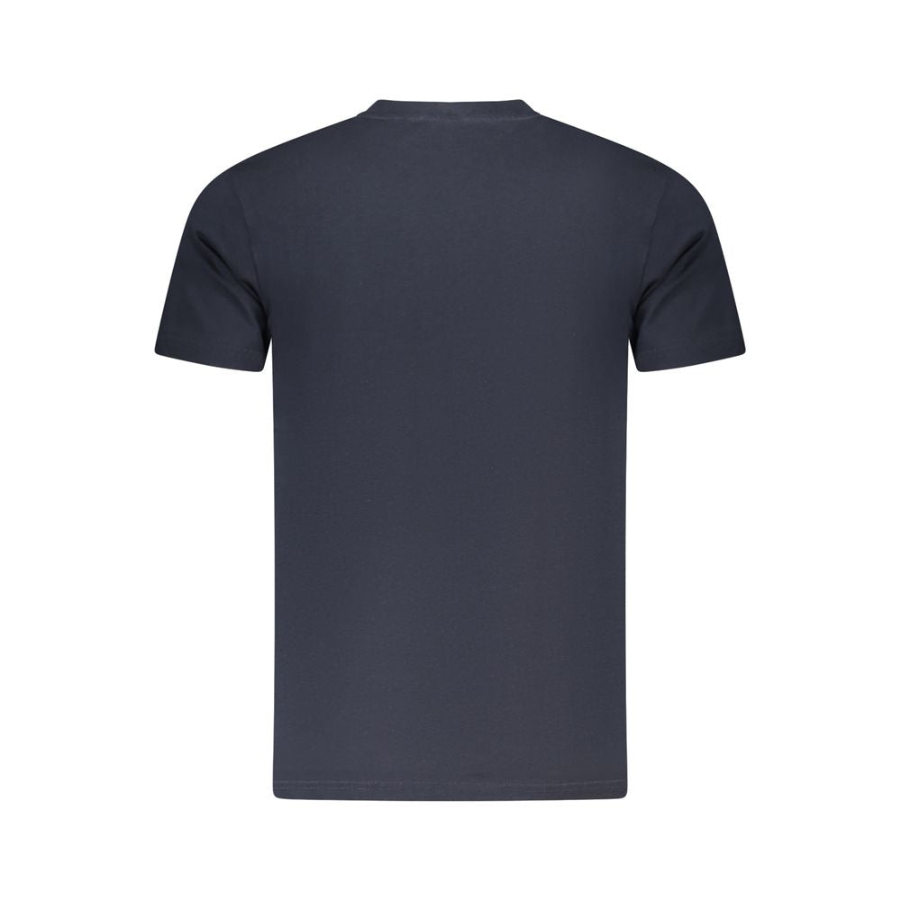 Blu Cotton Men T-Shirt - ventzia