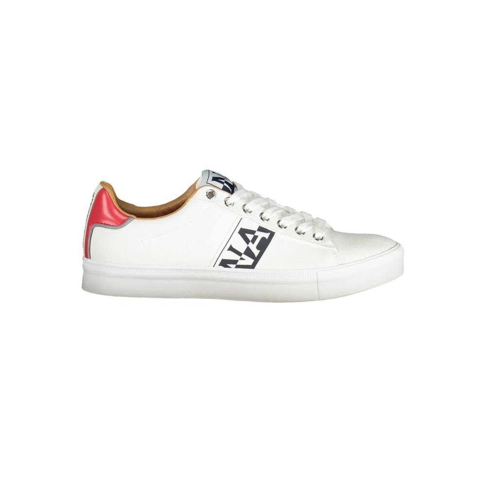 Bianco Polyester Men Sneaker - ventzia