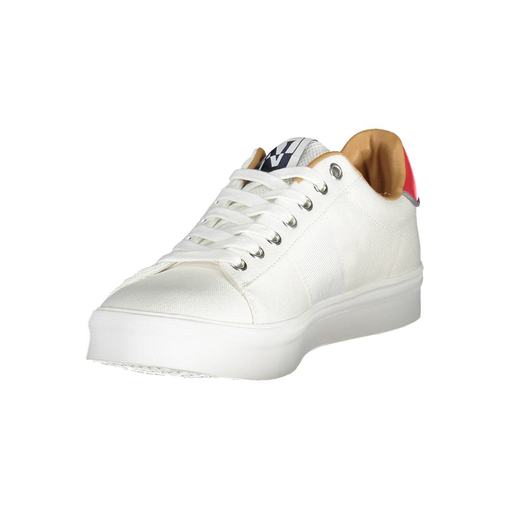 Bianco Polyester Men Sneaker - ventzia