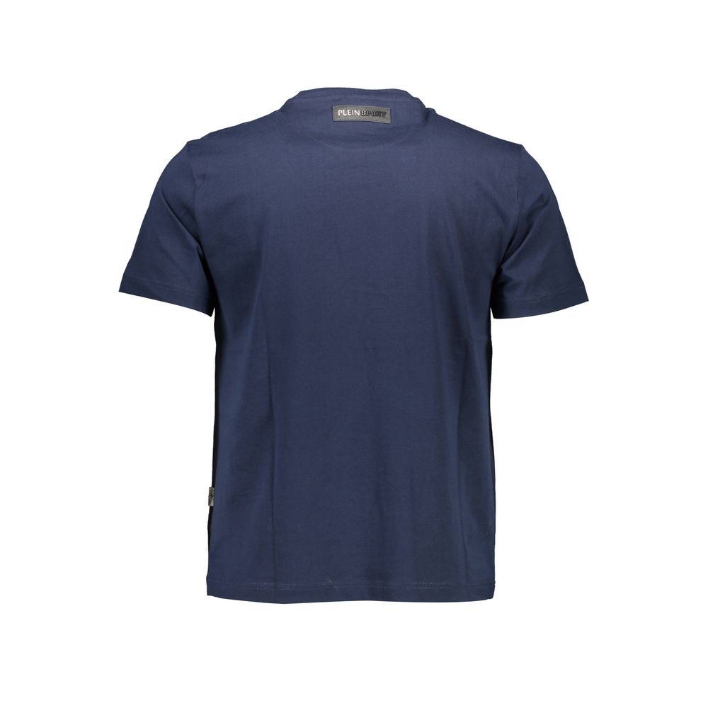 Blue Cotton Men's T-Shirt - ventzia