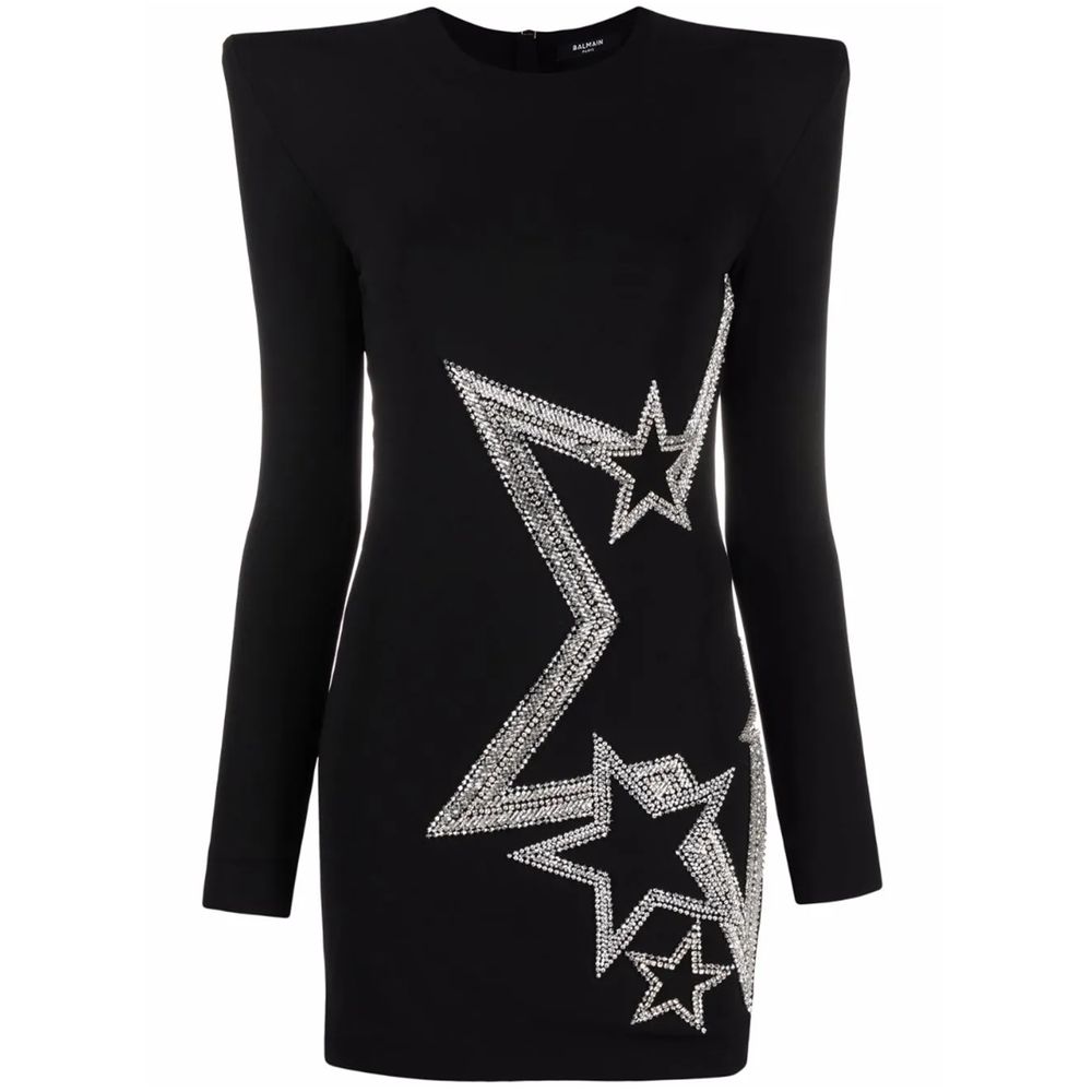 Black Viscose Dress - ventzia