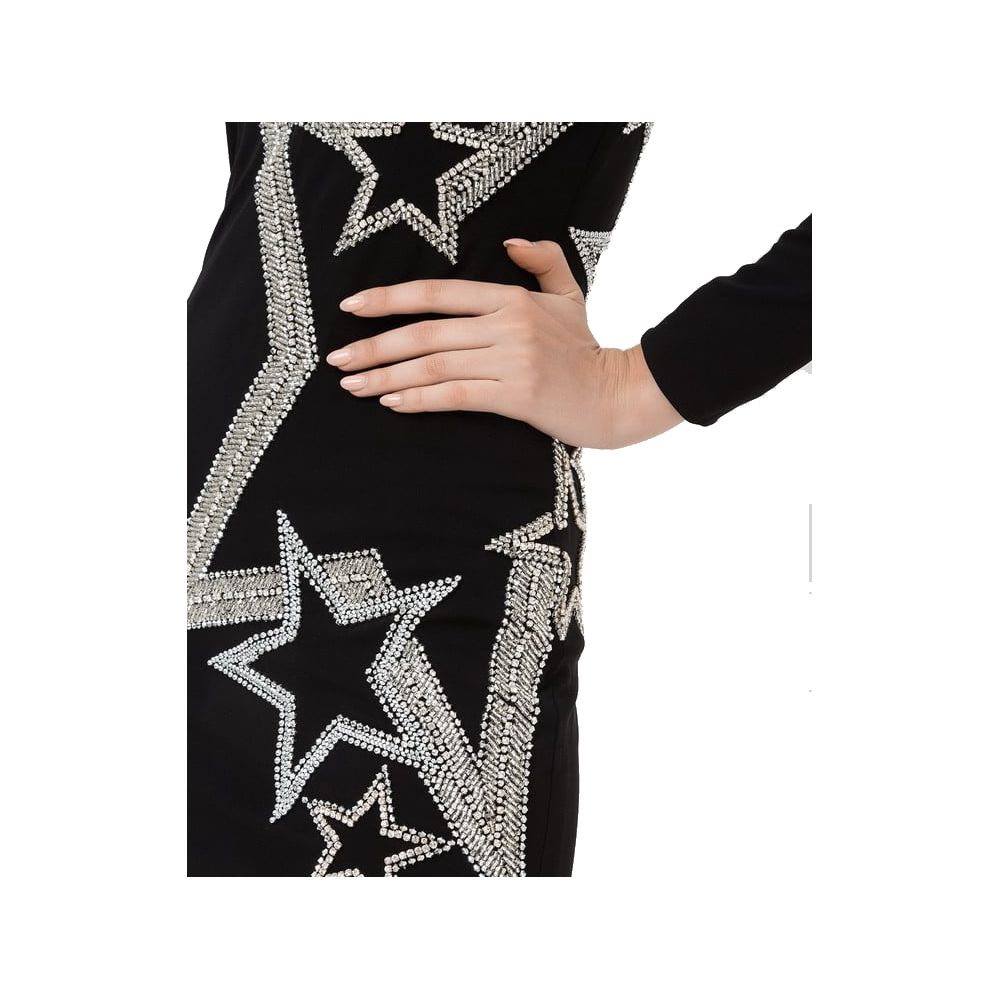 Black Viscose Dress - ventzia