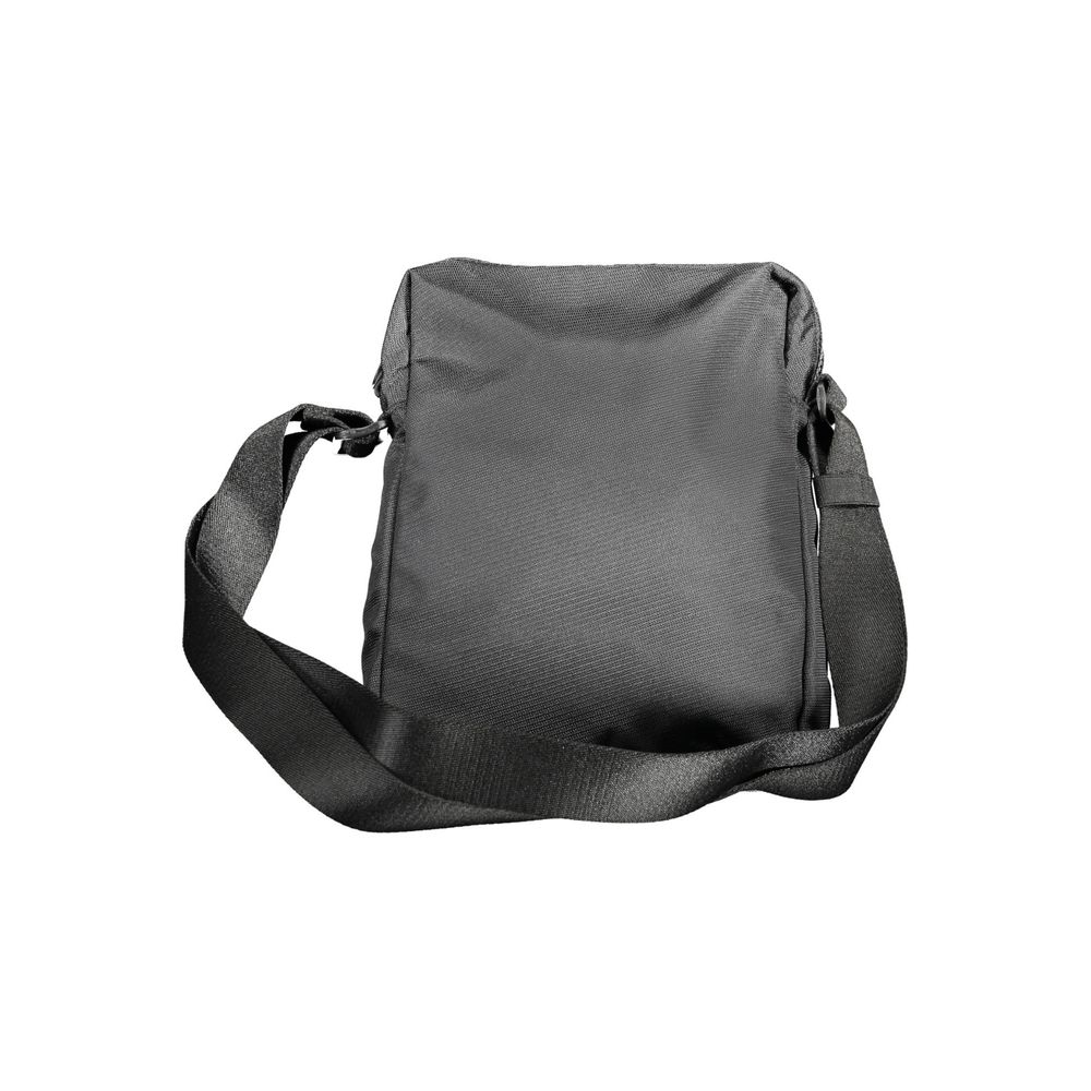 Black Polyester Men Shoulder Bag - ventzia