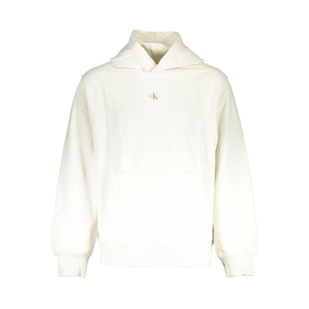 White Cotton Men's Sweatshirt - ventzia