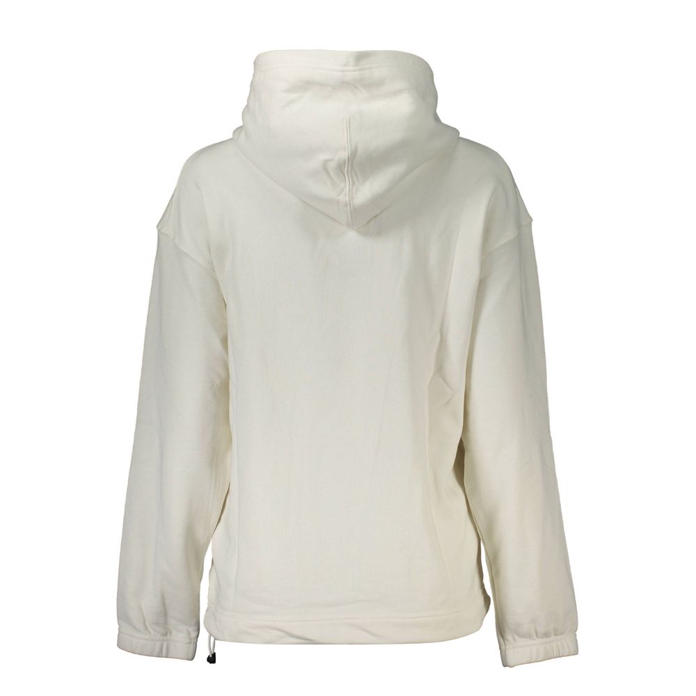 White Cotton Women's Sweatshirt - ventzia