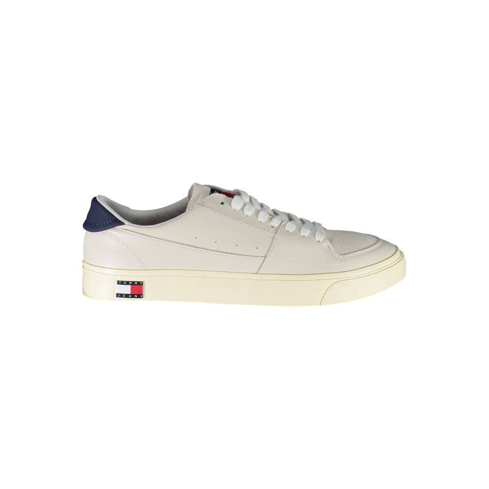 White Leather Men Sneaker - ventzia