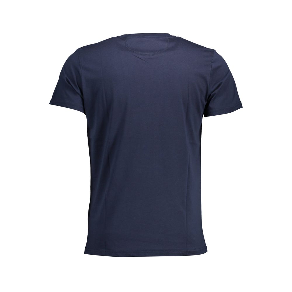 Chic Crew Neck Cotton Tee in Blue - ventzia