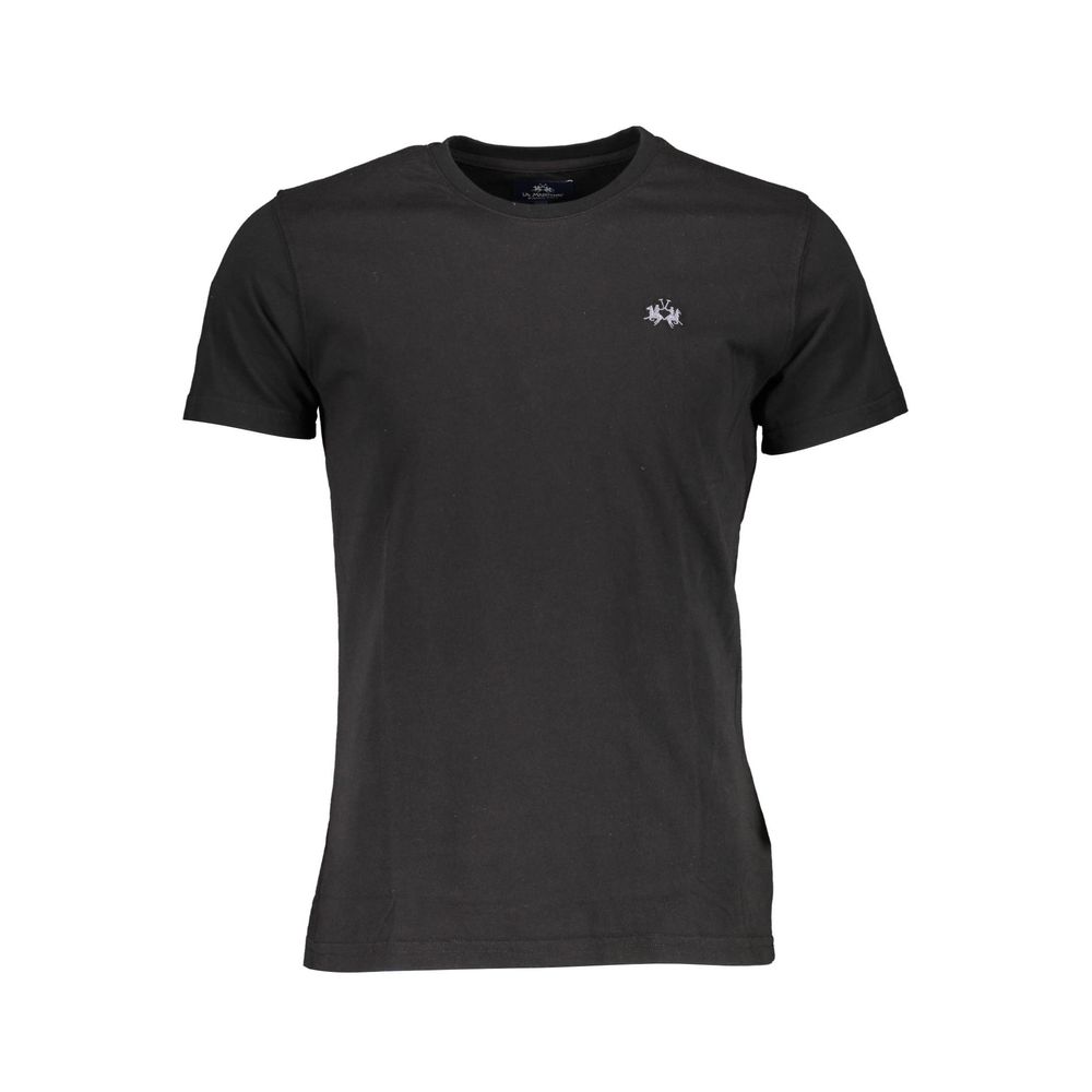 Black Cotton Men's T-Shirt - ventzia