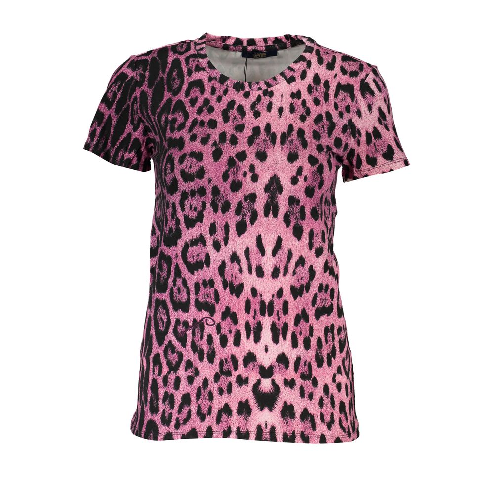Pink Cotton Women T-Shirt - ventzia