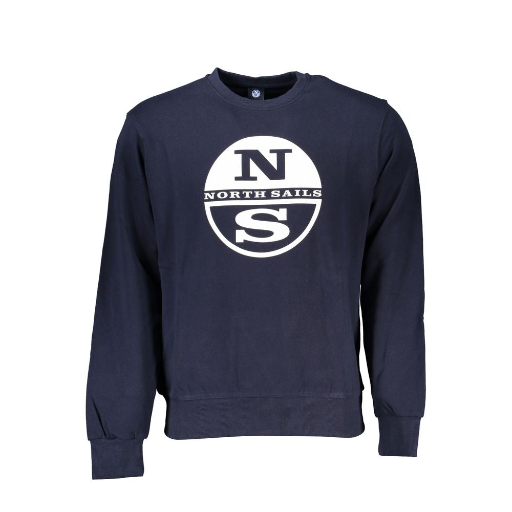 Blue Cotton Men Sweater - ventzia