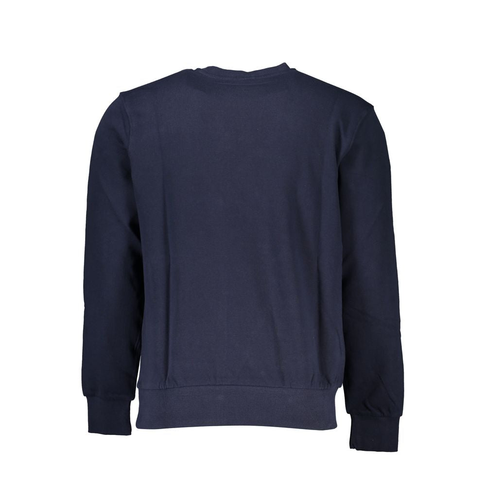 Blue Cotton Men Sweater - ventzia