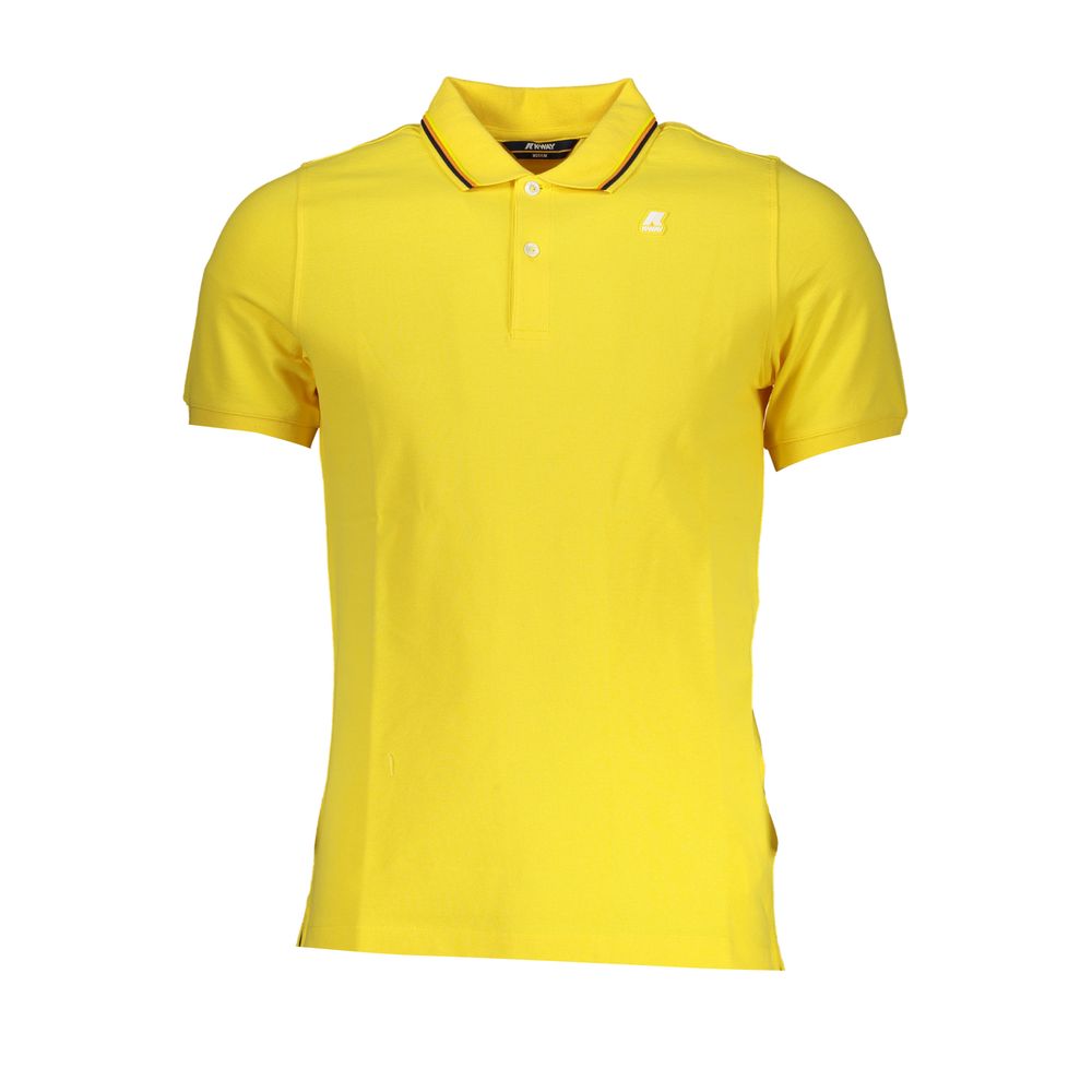 Sunny Yellow Contrast Detail Polo - ventzia
