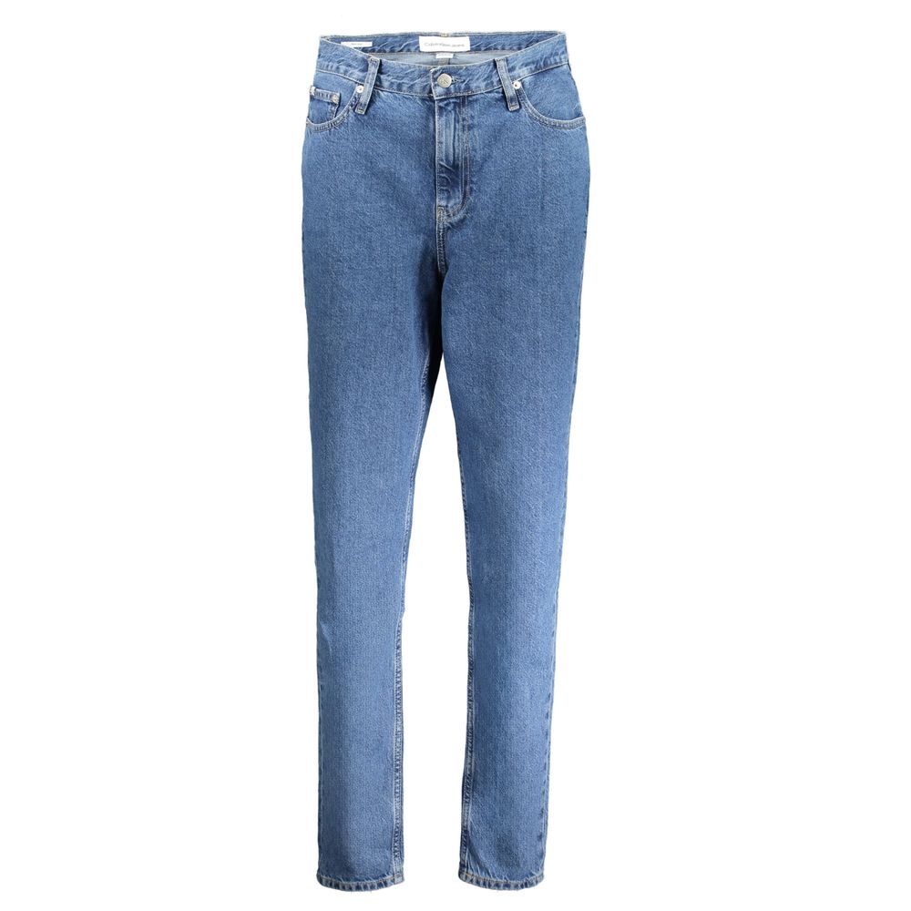Blu Cotton Womens Jeans - ventzia