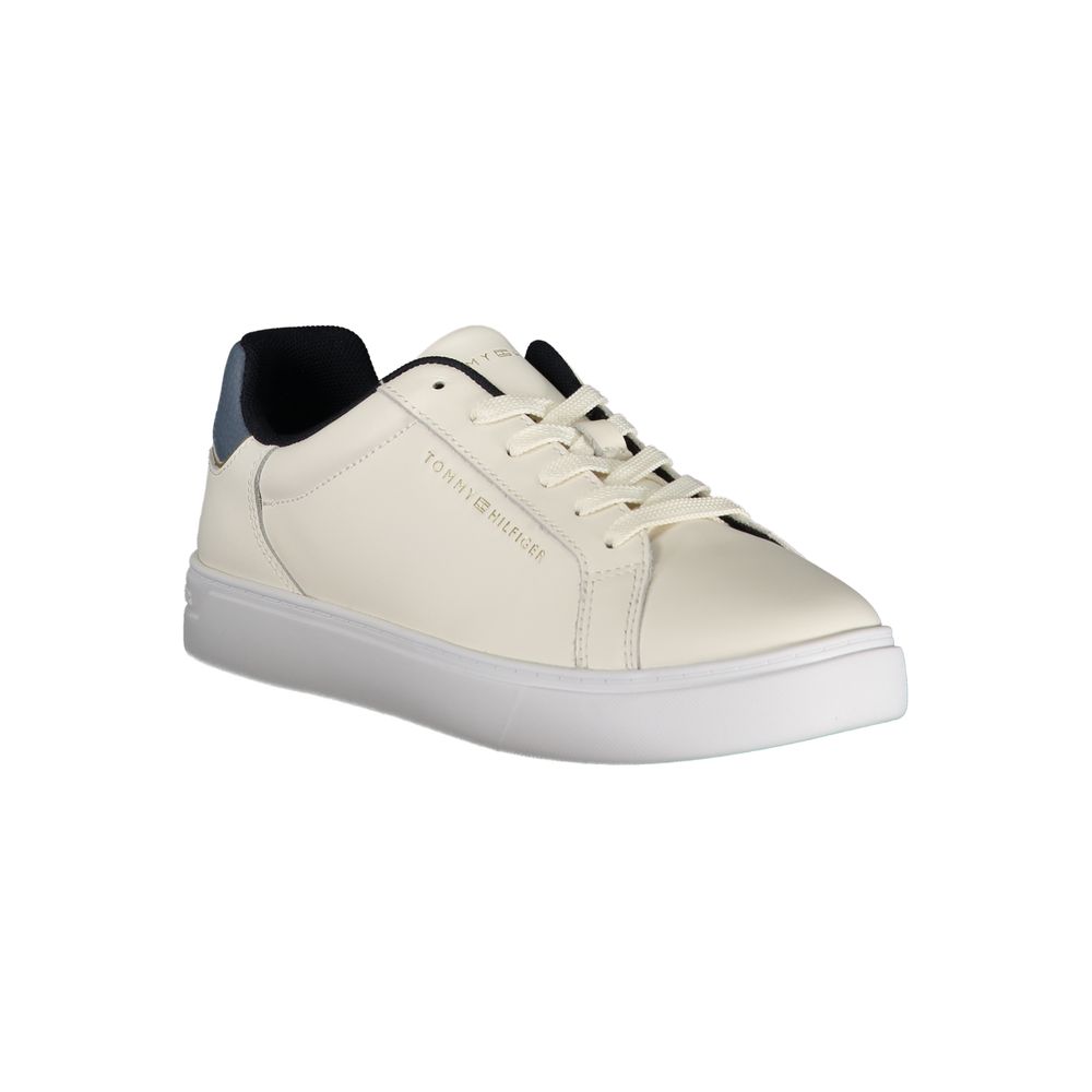 Beige Leather Women Sneaker - ventzia