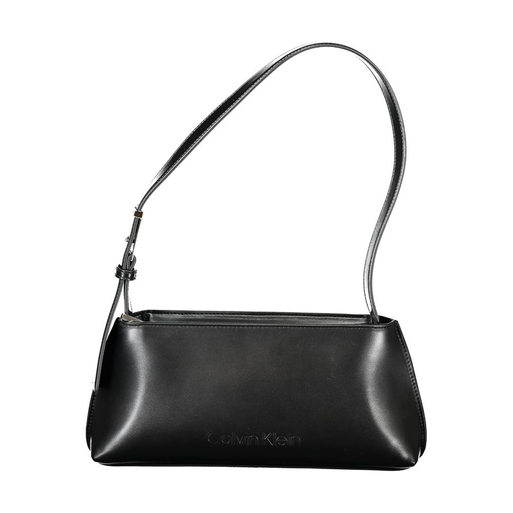 Black Polyester Women Handbag - ventzia