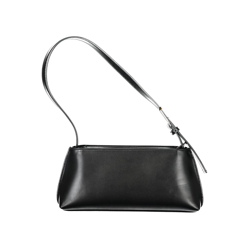Black Polyester Women Handbag - ventzia