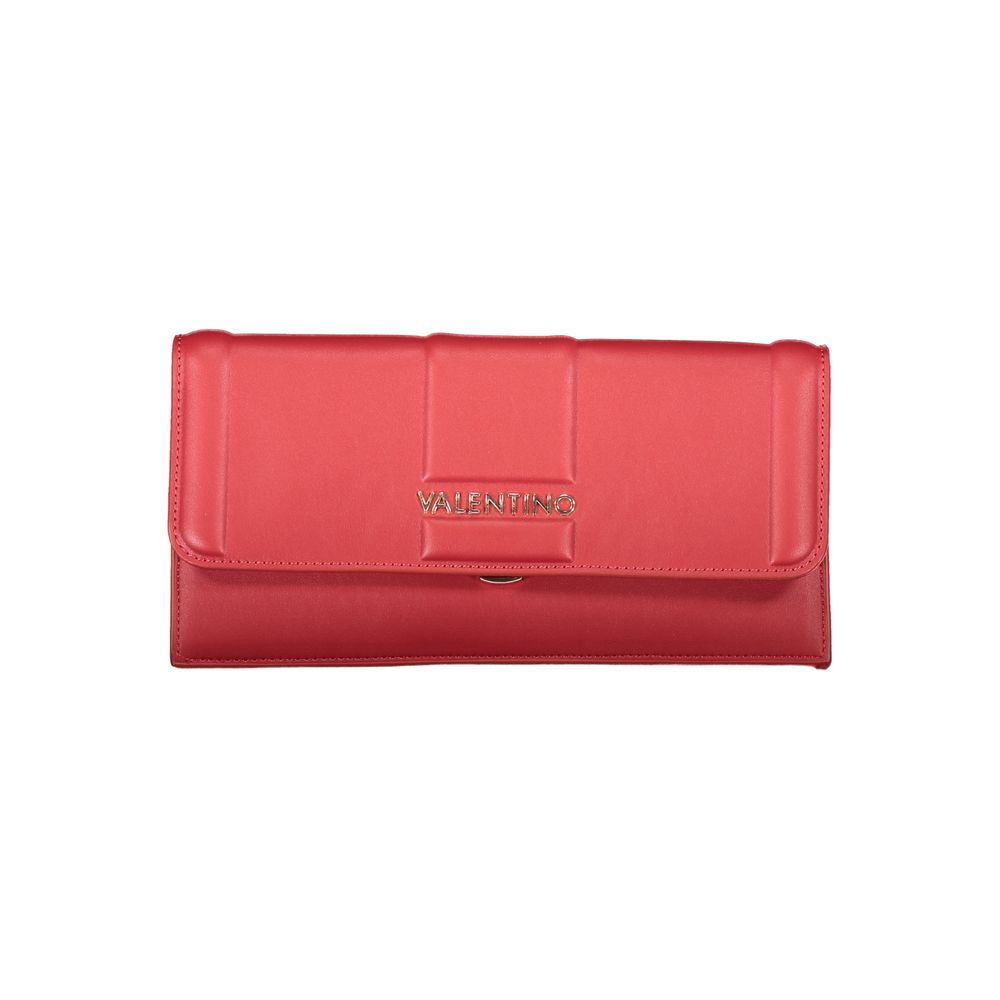 Rosso Polyurethane Women Clutch - ventzia