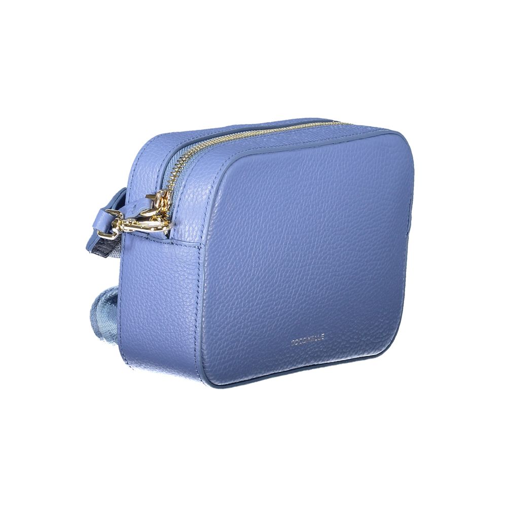 Blue Leather Handbag