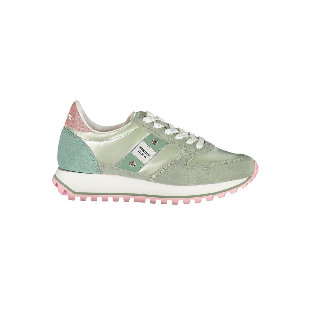 Green Polyester Sneaker